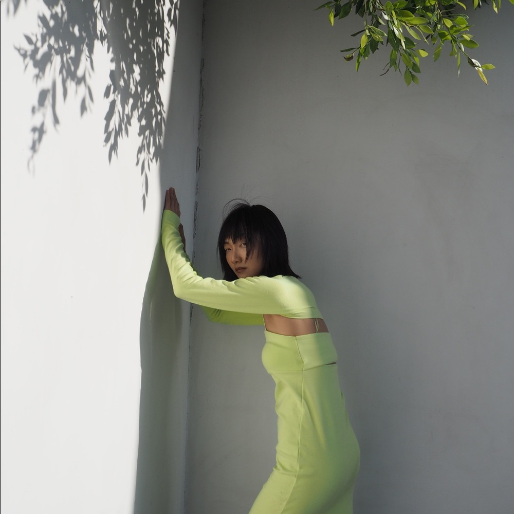 Strap Dress w/ Separate Long Sleeve [12 courage]